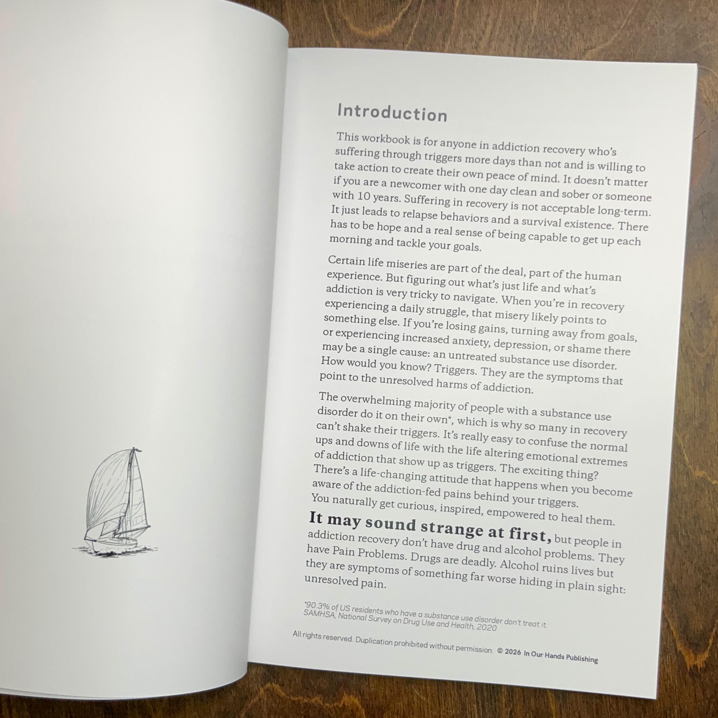 Page one of Trigger Mapping's introduction. Book interior